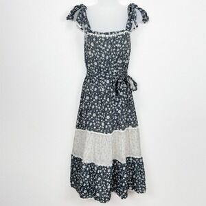 Athena Procopiou Dress Womens XS* Blue Fairy Tiered Cottagecore‎ Ethereal Silk